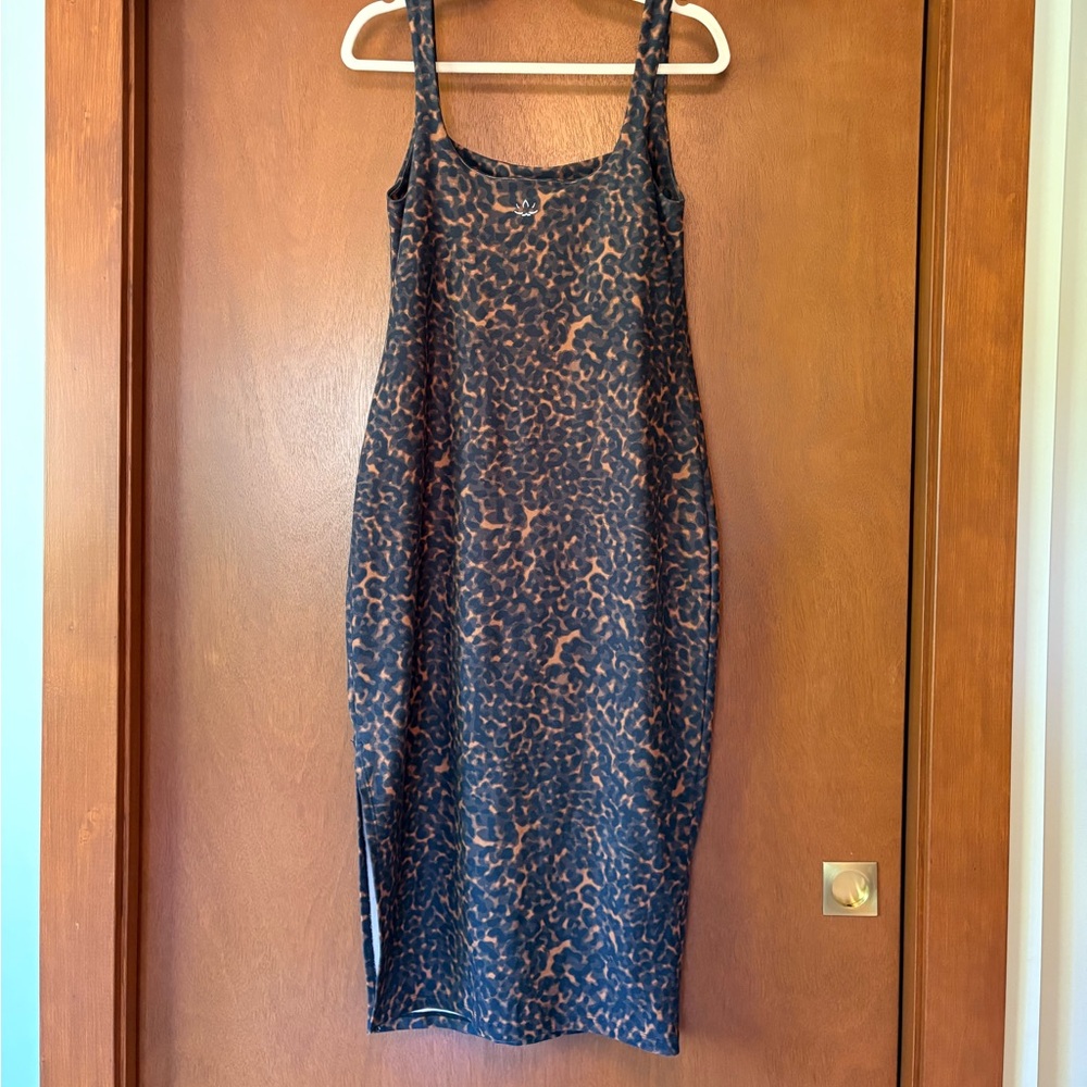 Beyond Yoga Tortoise Shell Print Sleeveless Dress